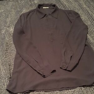 Women’s long sleeve dark gray blouse
